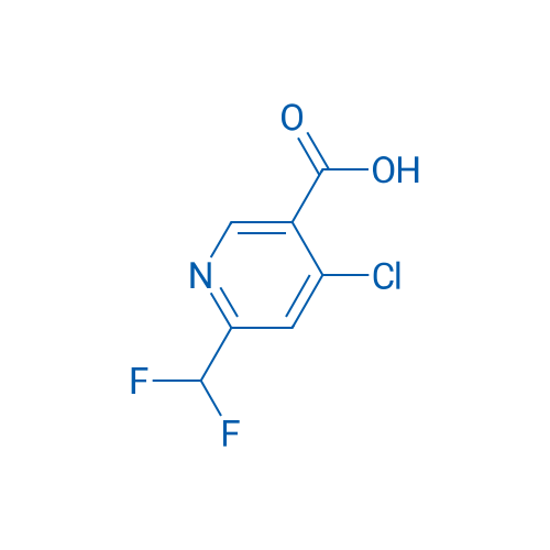 4-Chloro-6-(difluoromethyl)nicotinic acid; 1256821-60-9; 4-chloro-6-(difluoromethyl)pyridine-3-carbo