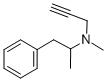 Deprenyl; 2323-36-6; Deprenil; (+/-)-Deprenyl; PHENETHYLAMINE, N,alpha-DIMETHYL-N-2-PROPYNYL-; N,alp