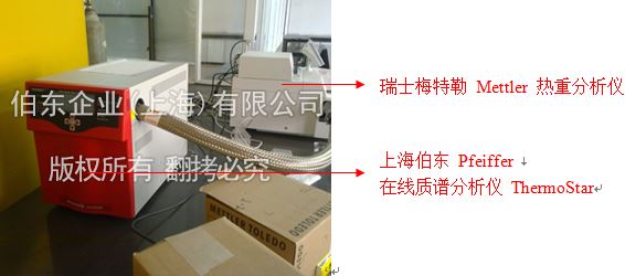 伯东Pfeiffer 质谱分析仪与热重联用