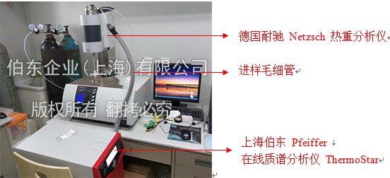 Pfeiffer 质谱分析仪与热重联用