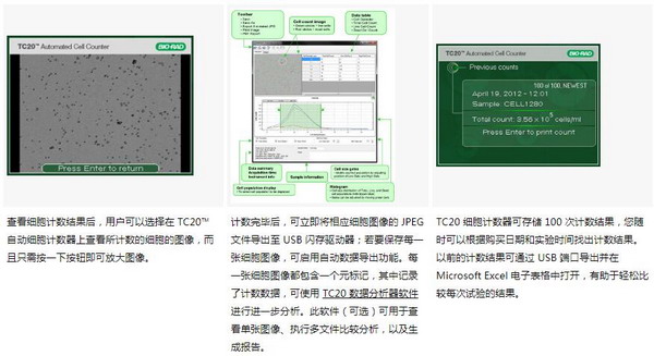 美国伯乐TC20全自动细胞计数器