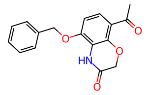 8-乙酰基-5-(苄氧基)-2H-苯并[b][1，4]恶嗪-3(4H)-酮
