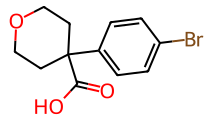 4-(4-溴苯基)四氢吡喃-4-甲酸,100mg