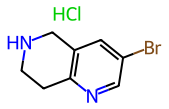 3-溴-5，6，7，8-四氢-1，6-萘啶盐酸盐