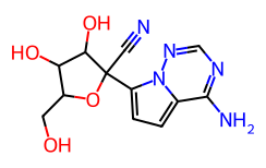 (2R， 3R， 4S， 5R)-2-(4-氨基吡咯并[2， 1-F][1， 2， 4]三嗪-7-基)-3， 4-二羟基-5-(羟甲基)四氢呋喃-2-甲腈