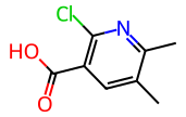 2-氯-5，6-二甲基烟酸