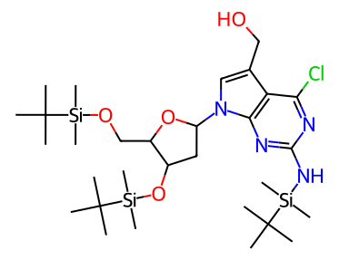 7H-Pyrrolo[2，3-d]pyrimidine-5-methanol，4-chloro-7-[2-deoxy-3，5-bis-O-[(1，1-dimethylethyl)dimethylsil