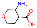 順式-3-氨基四氢-2H-吡喃-4-甲酸,1g