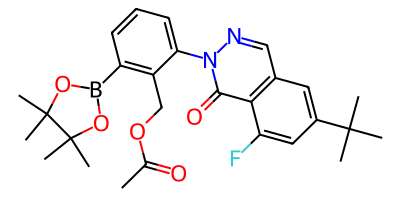 1242156-76-8; 2-(6-(tert-Butyl)-8-fluoro-1-oxophthalazin-2(1H)-yl)-6-(4,4,5,5-tetramethyl-1,3,2-diox