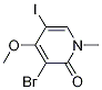 3-bromo-5-iodo-4-methoxy-1-methylpyridin-2(1H)-one