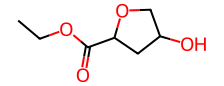 4-羟基四氢呋喃-2-甲酸乙酯,250mg