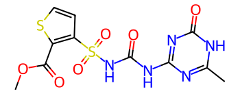 Methyl 3-(N-((4-methyl-6-oxo-1,6-dihydro-1,3,5-triazin-2-yl)carbamoyl)sulfamoyl)thiophene-2-carboxyl