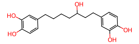 (R)-1，7-双-(3，4-二羟基苯基)-5-羟基庚烷