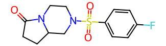 2-[(4-氟苯基)磺酰基]六氢吡咯并[1,2-A]吡嗪-6(2H)-酮,5g