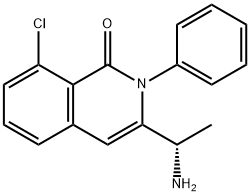 1(2H)-Isoquinolinone, 3-[(1S)-1-aminoethyl]-8-chloro-2-phenyl-,5g