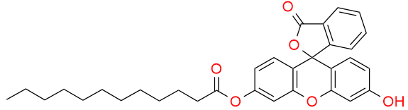 (6'-羟基-3-氧代螺[2-苯并呋喃-1，9'-氧杂蒽]-3'-基)十二酸酯