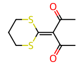 3-(1,3-Dithian-2-ylidene)pentane-2,4-dione