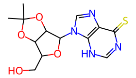 6-巯基-9-(2,3-O-异亚丙基-Β-D-呋喃核糖基)嘌呤,1g