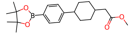 2-(反式-4-(4-(4，4，5，5-四甲基-1，3，2-二氧杂硼杂环戊烷-2-基)苯基)环己基)乙酸甲酯