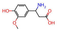 3-氨基-3-(3-甲氧基-4-羟基苯基)丙酸,1g