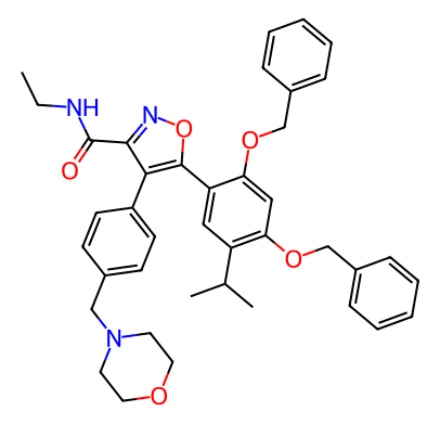 5-(2,4-bis(benzyloxy)-5-isopropylphenyl)-N-ethyl-4-(4-(morpholinomethyl)phenyl)isoxazole-3-carboxami