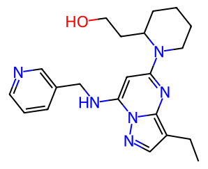 (S)-2-(1-(3-ethyl-7-((pyridin-3-ylmethyl)amino)pyrazolo[1,5-a]pyrimidin-5-yl)piperidin-2-yl)ethanol,