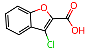 3-氯苯并呋喃-2-羧酸,250mg