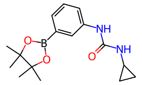1-Cyclopropyl-3-(3-(4，4，5，5-tetramethyl-1，3，2-dioxaborolan-2-yl)phenyl)urea