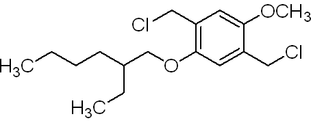 2，5-二(氯甲基)- 1-甲氧基-4- (2-乙基己氧基)-苯