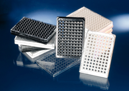 96孔光学底透板 聚合物底，Black，Cell Culture Case of 30