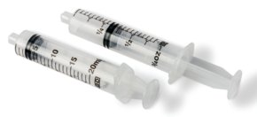 Becton Dickinson hypodermic syringes, polypropylene Luer lock tip*, capacity 10.0 mL, graduated, 0.2