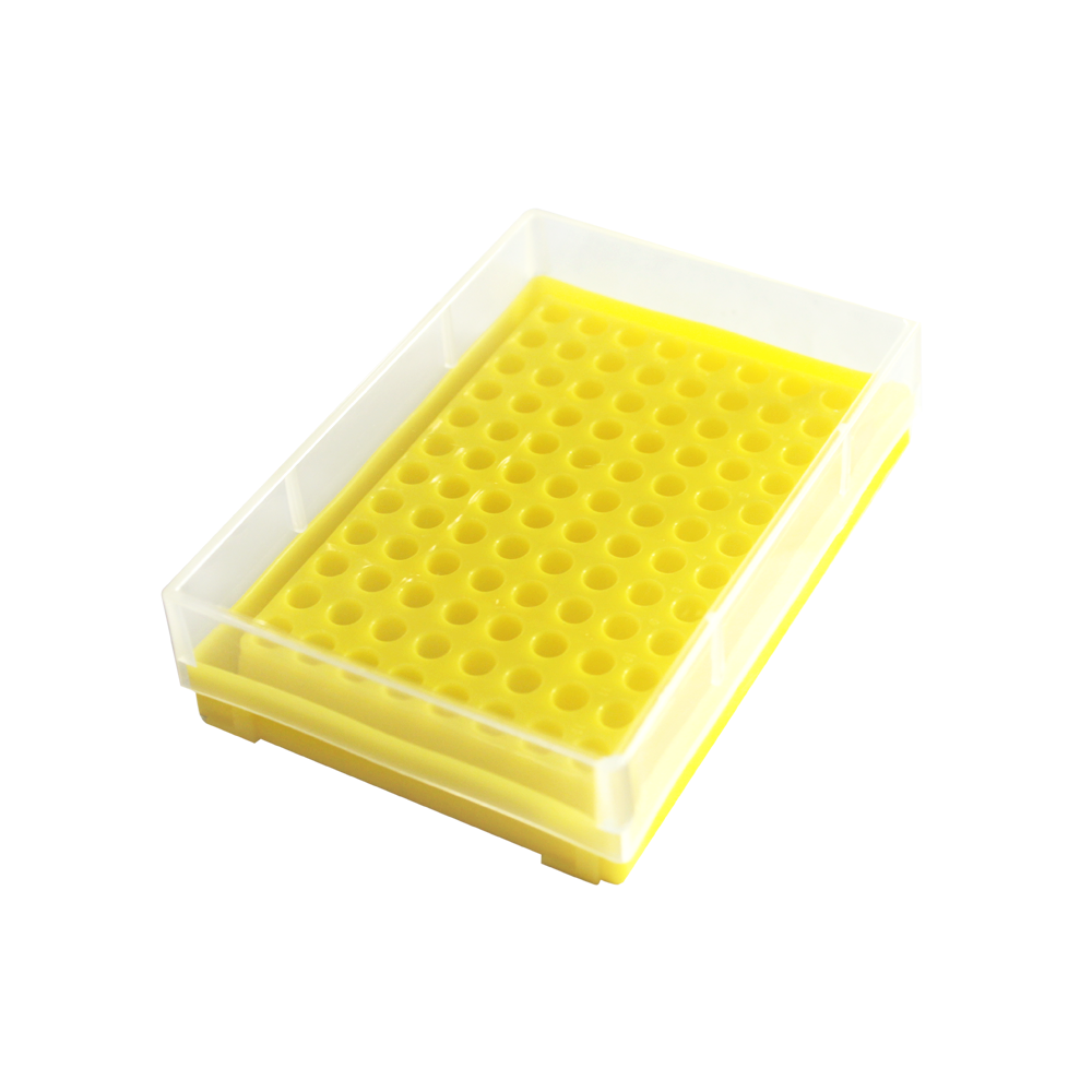 0.2ml薄壁管盒,黄色  96孔/个
