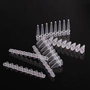 0.1ml8联排管 光学平盖透明  125排/盒，10盒/箱