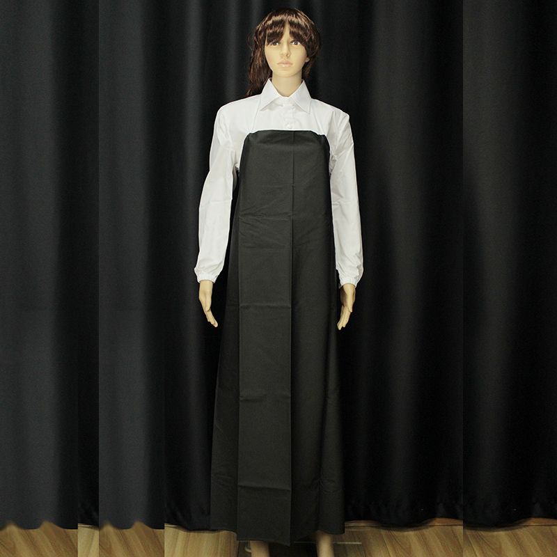 氯丁橡胶耐酸碱围裙,无袖 材质:帆布涂氯丁橡胶面料;灰色;尺寸:115×90cm;厚度:0.45mm;描述:耐强酸碱溶液、使用寿命长