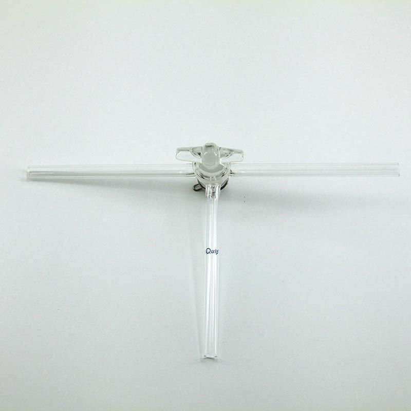 玻璃T型节门 孔径:2mm;外径:8mm