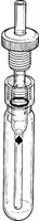 Ace pressure tubes with plunger valves and thermowells volume ~35 mL