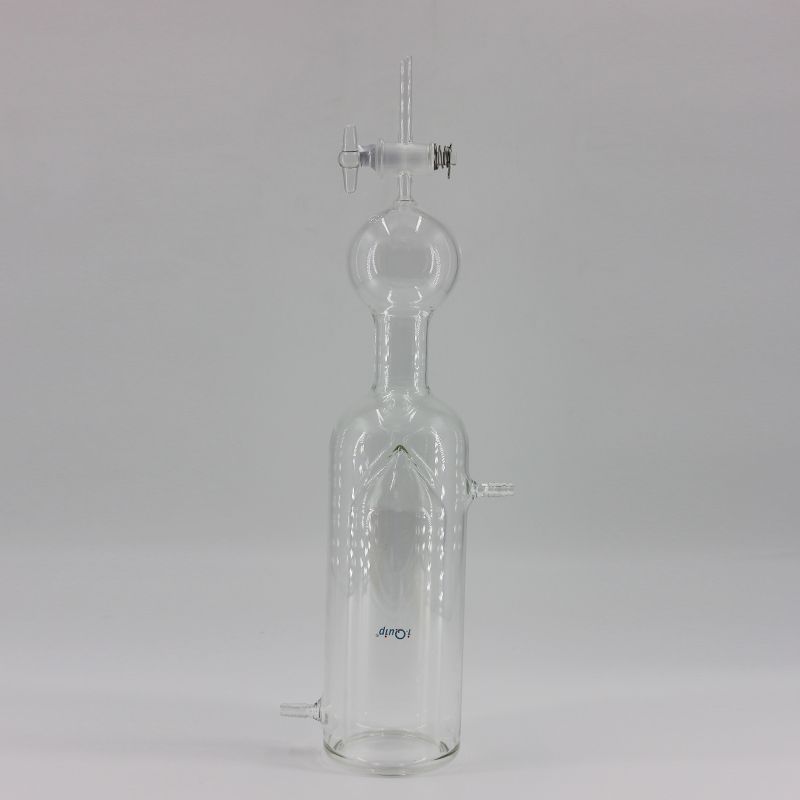杜瓦型冷阱 下端接收瓶容积:250ml;节门类型:玻璃;节门孔径:4mm;干冰腔体内径×深度:59×230mm