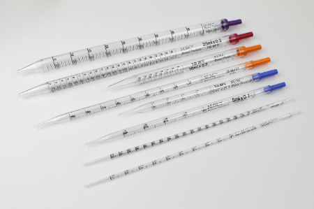 5mL血清移液管 Shortie pipette, individually wrapped paper/plastic peel packaging, plugged Case of 200