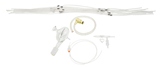 高灵敏度样品引入工具包，用于 Agilent MP-AES 分析的常规水溶液样品。包括单通道玻璃旋流雾化室 (G8000-70006)、同心雾化器 (G8000-70004)、PVC 蠕动泵管、白色/