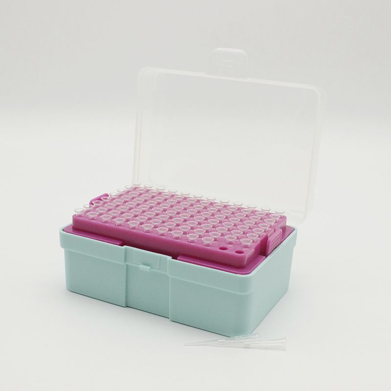 100-1000μl吸头,滤芯型,灭菌 通用型,刻度环标记在50μl、100μl、200μl和500μl处 96个/小盒,10/盒