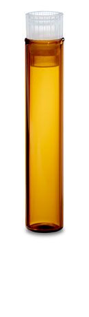 LCGC Certified Amber Glass 8 x 40mm Snap Neck Vial,1 mL Volume 250/pkg