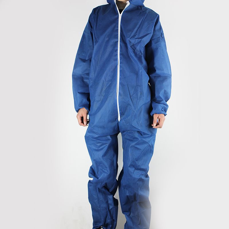 限次使用连体防护服,带帽,无脚套 材质:52g透气膜;白色;尺寸:2XL(特大号);全衣长:175cm;胸围:145cm;袖长:93cm;腿长:79cm;上身长:98cm 1件/袋,10袋/包