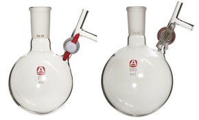 Aldrich® round-bottom storage flask with stopcock-equipped septum-inlet 1 EA