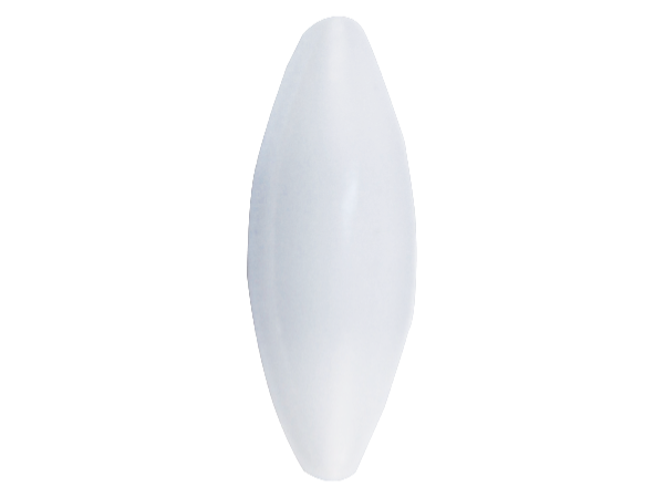 磁力搅拌子，椭球形，20 x 8mm，外涂层PTFE，内层永久磁铁，白色 1/PK