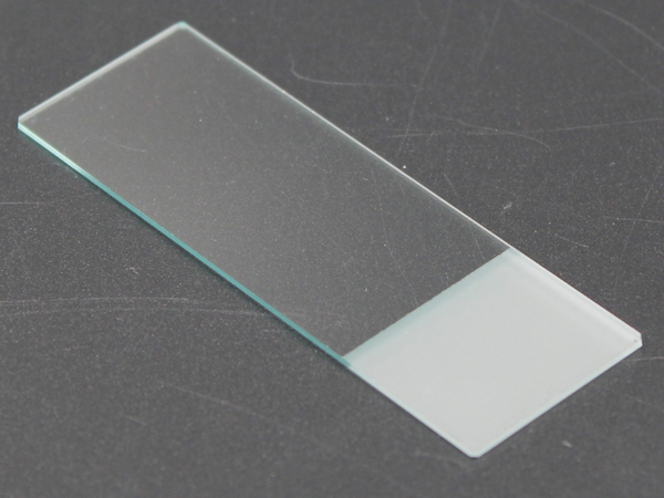 载玻片，76 x 26mm，厚度1-2mm，磨砂边，单面单头磨砂 72/PK