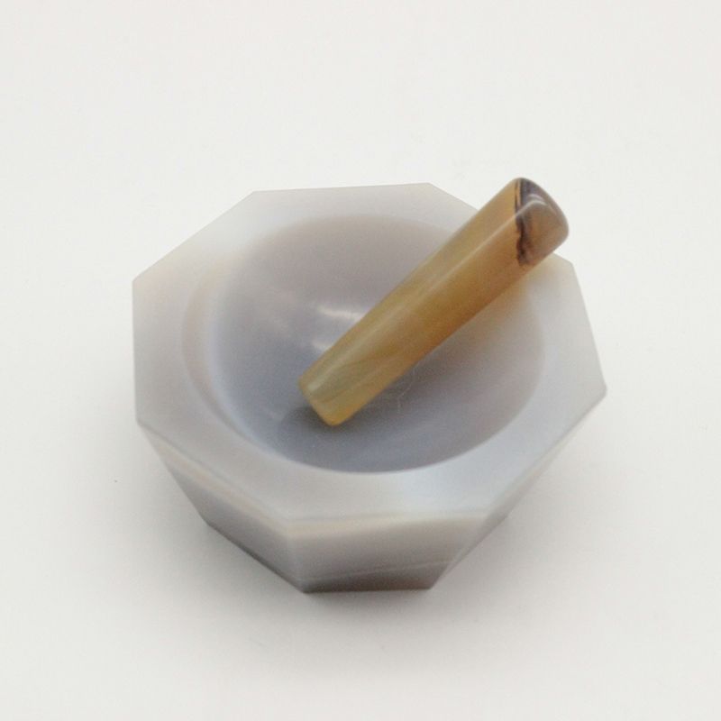 100mm浅型玛瑙研钵,带研磨棒 外径×内径:100×80mm,内深:25mm