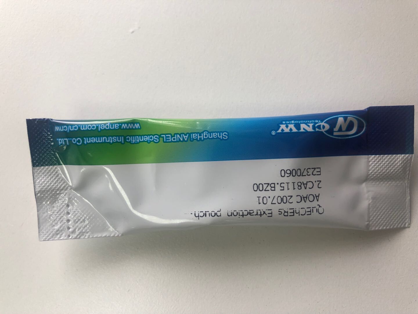 dSPE萃取包(AOAC 2007.01)，自动袋装缓冲盐，粉粒状硫酸镁 6g硫酸镁，1.5g乙酸钠 50/盒