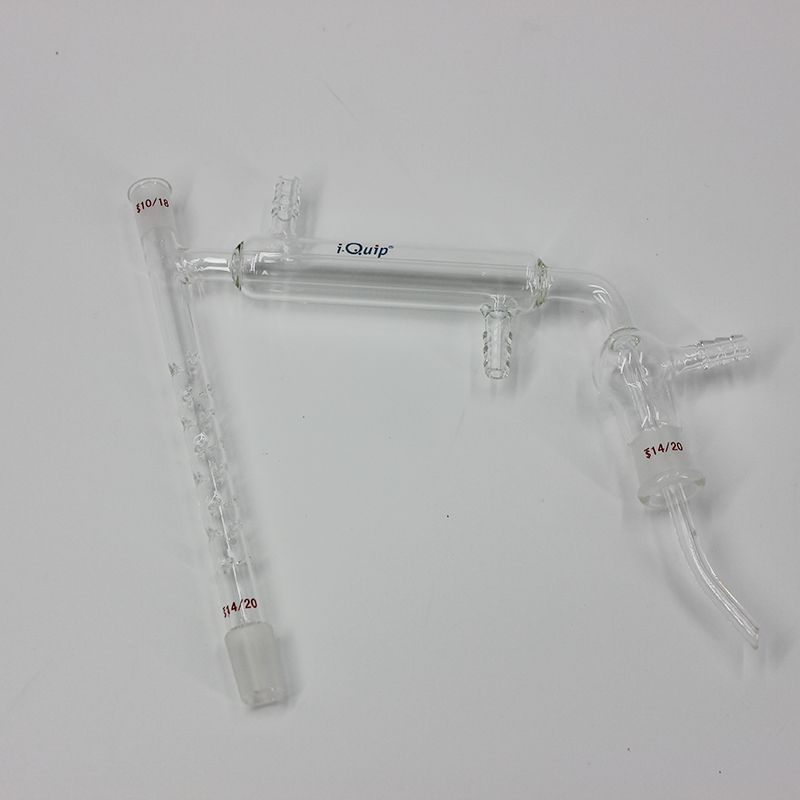 垂刺微量蒸馏器 磨口:14/20;温度计磨口:10/18;高度×宽度:195×185mm