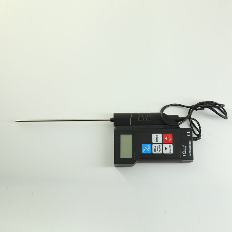 数字温度计 测量范围:-50℃~300℃(-58℉~572℉);采样频率:0.5次/秒;分辨率:0.1℃(-50℃~+200℃),1℃(>+200℃),0.1℉(-58℉~+200℉),1℉(&