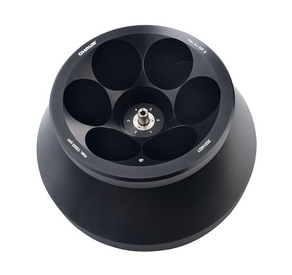 Frontier™ 转子 最大速度：8,000rpm，最大离心力：10,016g，最大称量值（转子）：6 x 250ml